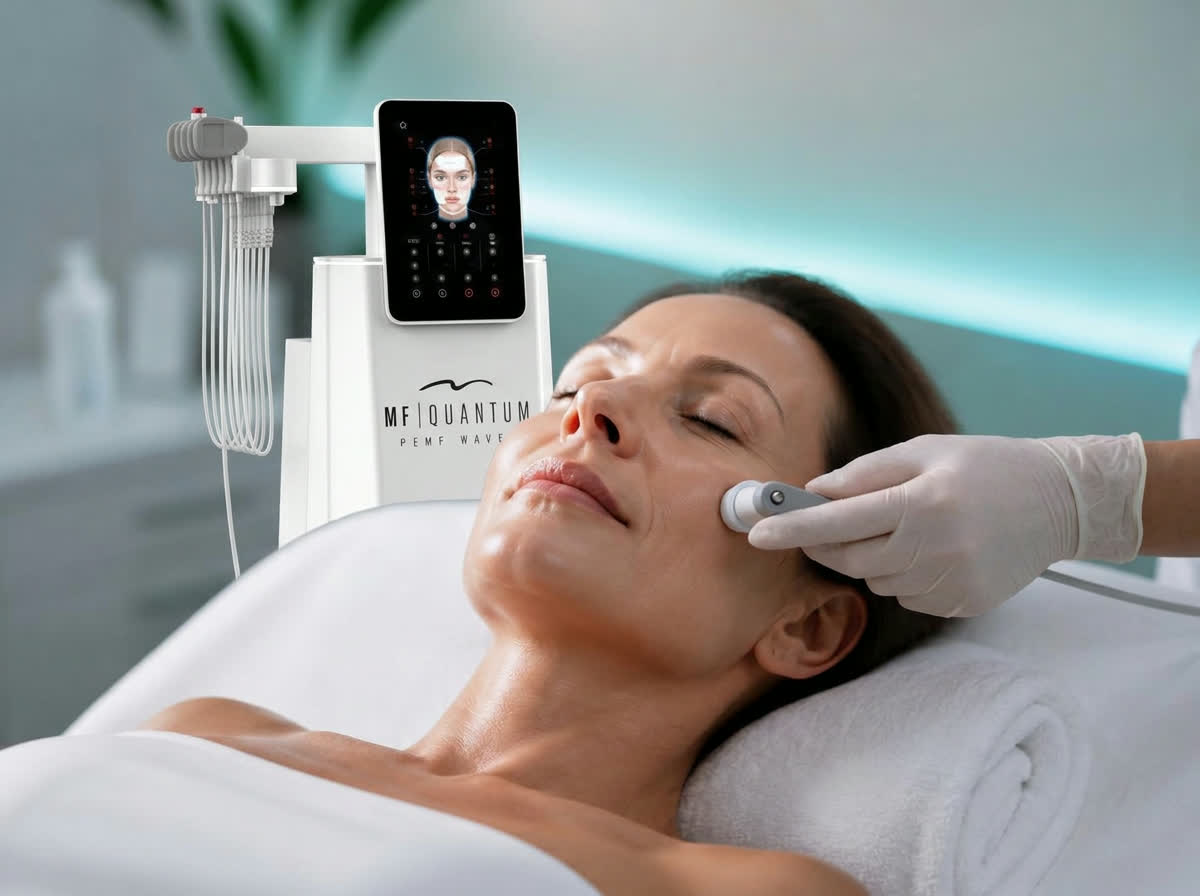 Trattamento reverse aging del viso con applicatore ad anello PEMF Rigenera